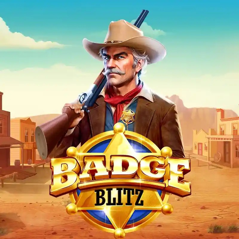 Official Slots logo: Badge Blitz by Pragmatic Play at Duffspin Casino