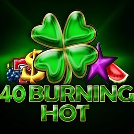 40 Burning Hot slot logo by Amusnet Interactive at Duffspin Casino