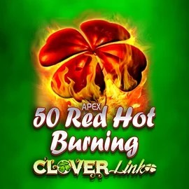 50 Red Hot Burning Clover Links casino game by Novomatic – featured logo at Duffspin Casino