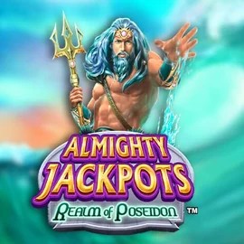 Official Jackpots logo: Almighty Jackpots – Realm of Poseidon by Novomatic at Duffspin Casino