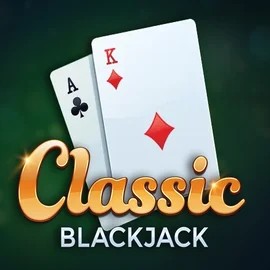 Classic Blackjack slot logo by Red Tiger Gaming at Duffspin Casino