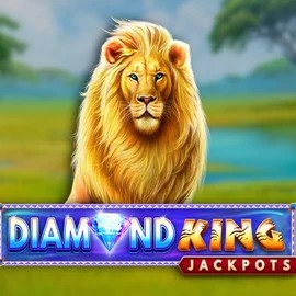 Diamond King Jackpots logo by SpinPlay Games at Duffspin Casino
