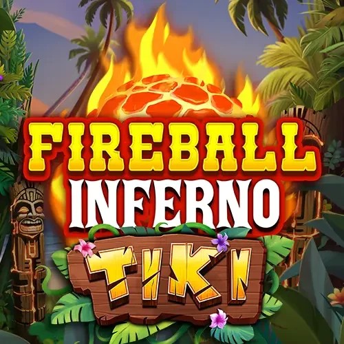 Official Slots logo: Fireball Inferno Tiki by NetEnt at Duffspin Casino