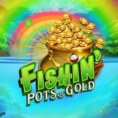 Fishin Pots Of Gold logo by Gameburger Studios Duffspin Casino