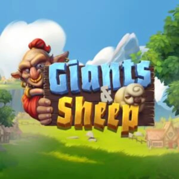 Official Slots logo: Giants and Sheep by Relax Gaming at Duffspin Casino