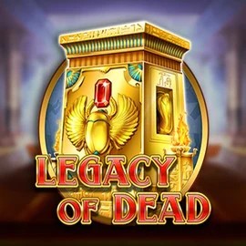 Official Slots logo: Legacy of Dead by Play'n GO at Duffspin Casino