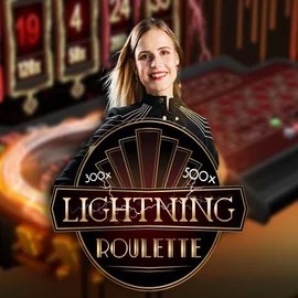 Lightning Roulette online game logo by Evolution on duff-spin.eu