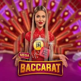 Official Live Casino logo: Mega Baccarat by Pragmatic Play at Duffspin Casino