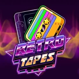 Retro Tapes slot logo by Push Gaming at Duffspin Casino