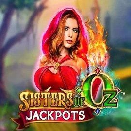 Sisters Of Oz Jackpots slot logo by Triple Edge Studios at Duffspin Casino