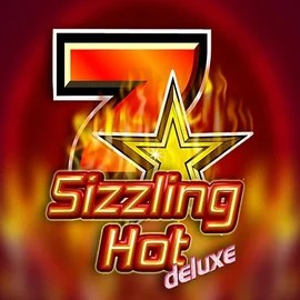 Official Slots logo: Sizzling Hot Deluxe by Novomatic at Duffspin Casino