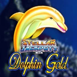 Dolphin Gold with Stellar Jackpots logo by Lightning Box Game at Duffspin Casino