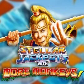Official Jackpots logo: Stellar Jackpots with More Monkeys by Lightning Box Game at Duffspin Casino