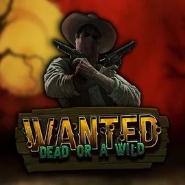 Wanted Dead or a Wild slot logo by Hacksaw Gaming at Duffspin Casino